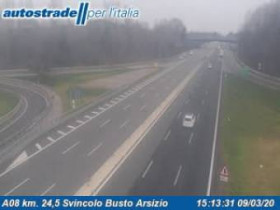 Slika pregleda web-kamere Busto Arsizio - A08 - KM 24,5